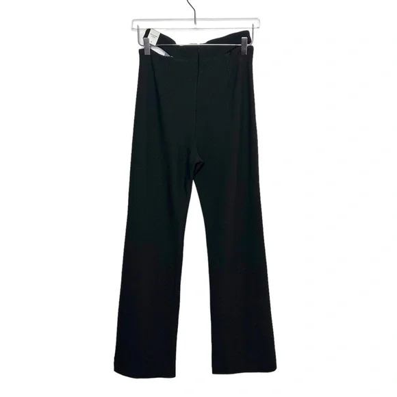 NEW Abercrombie & Fitch Elevated Strappy Waist Black Flare Women’s Pants Sz S - Picture 8 of 12